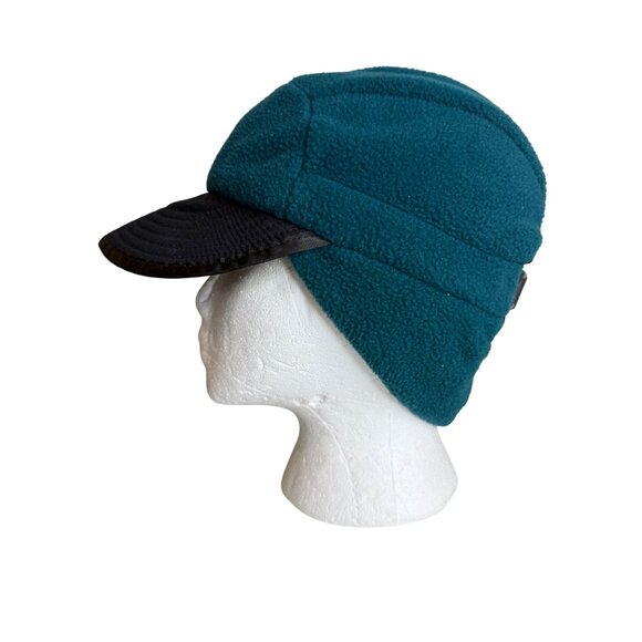 Vintage 90s EMS Teal Duckbill‎ Fleece Had S/M USA - Picture 2 of 7